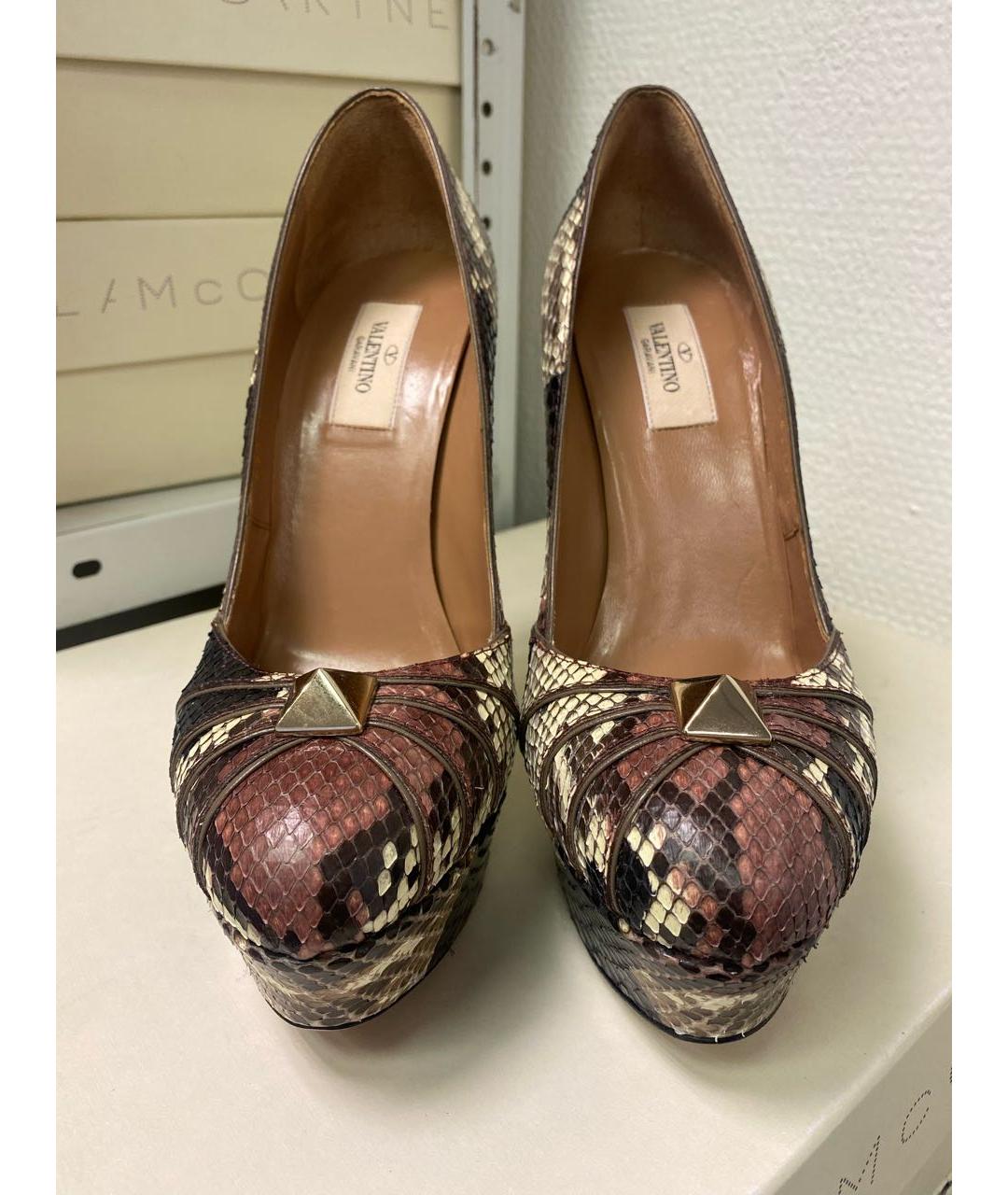 VALENTINO GARAVANI Мульти туфли из экзотической кожи, фото 2