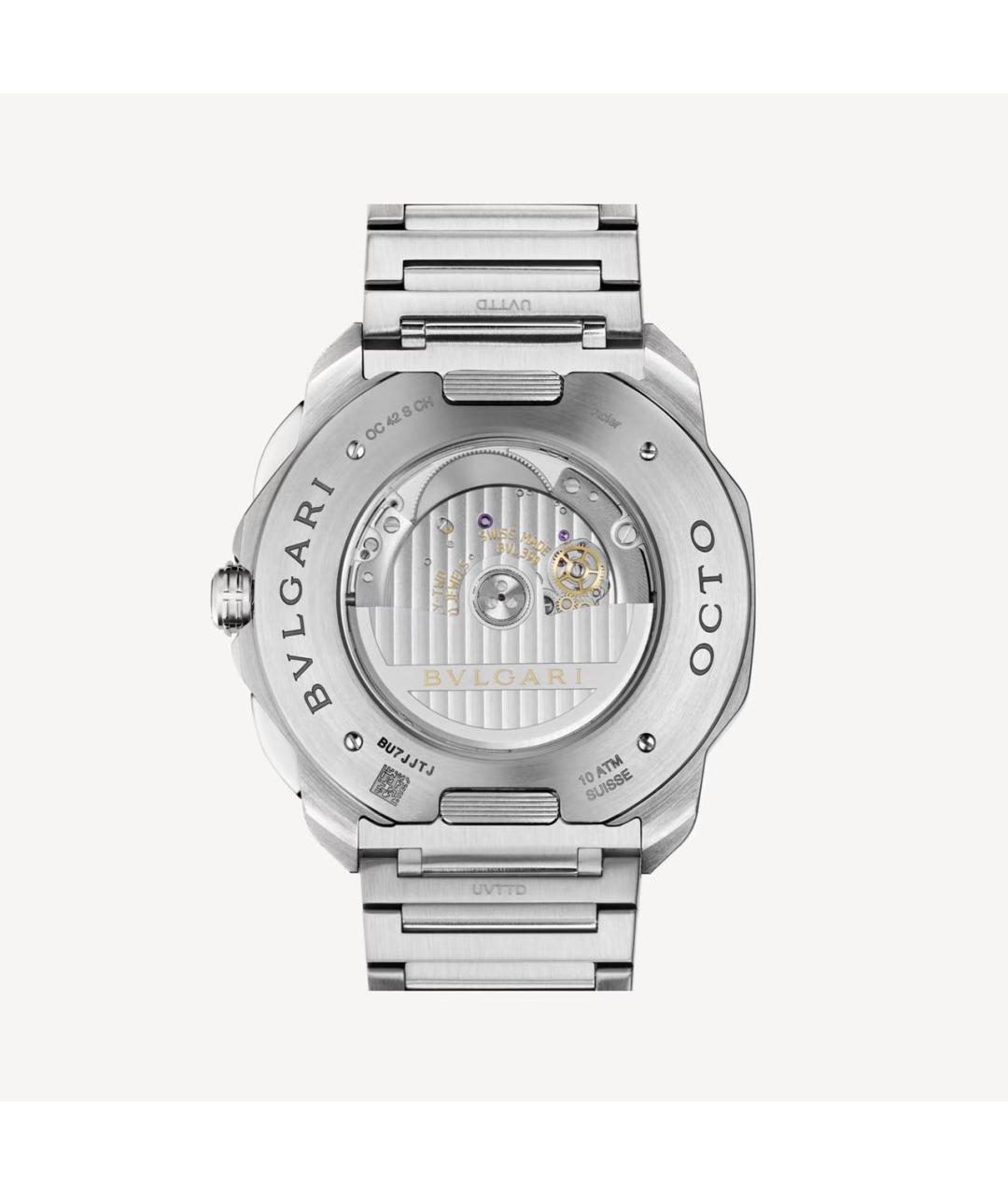BVLGARI Серебряные металлические часы, фото 5