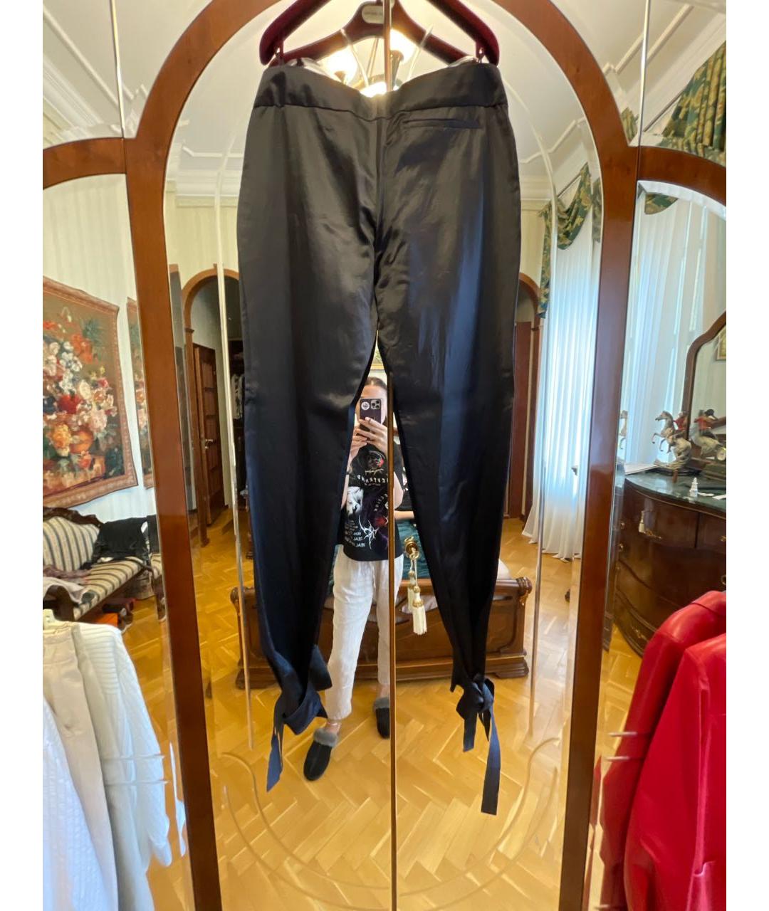 GUCCI Черные вискозные бриджи, фото 2