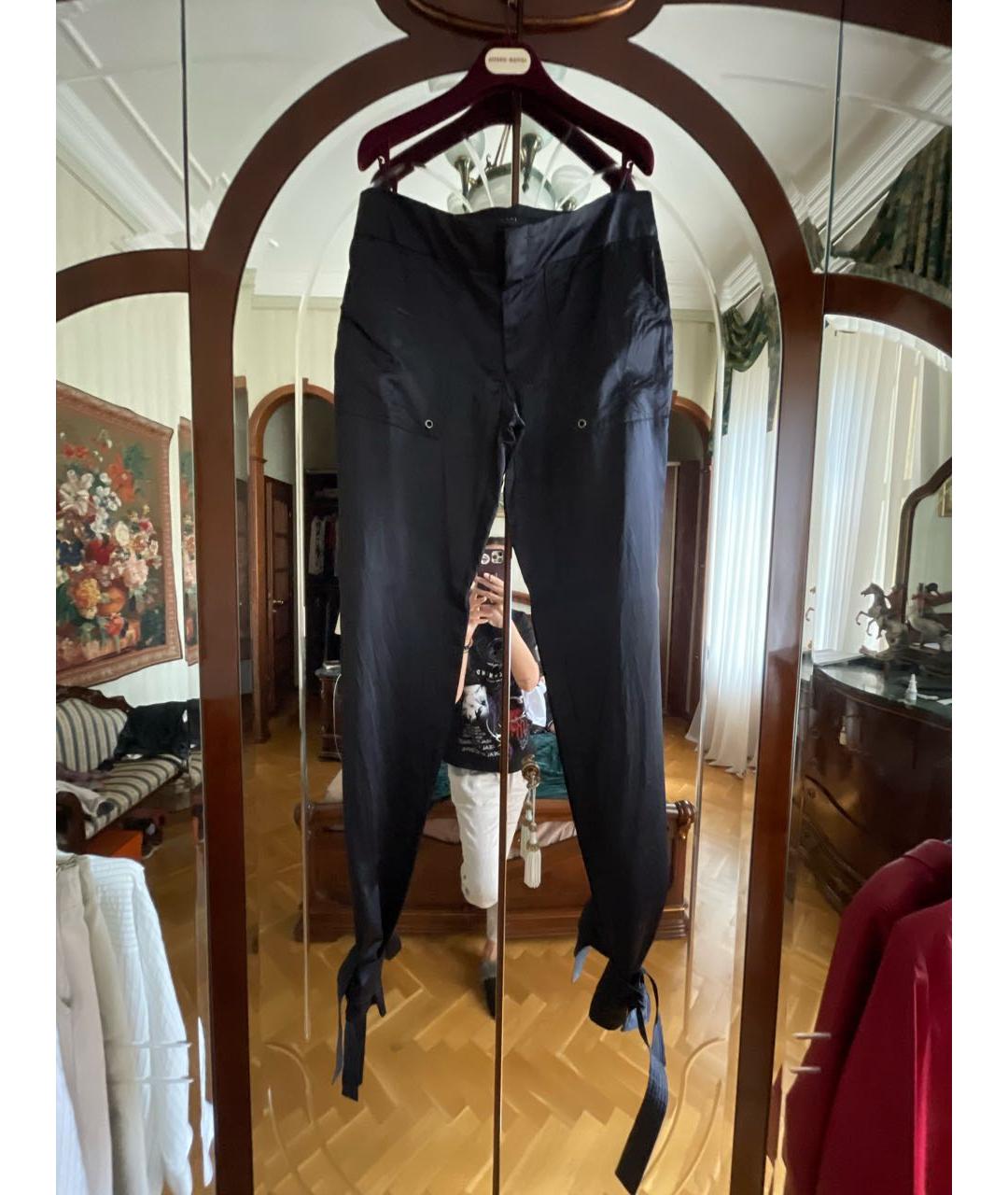 GUCCI Черные вискозные бриджи, фото 5