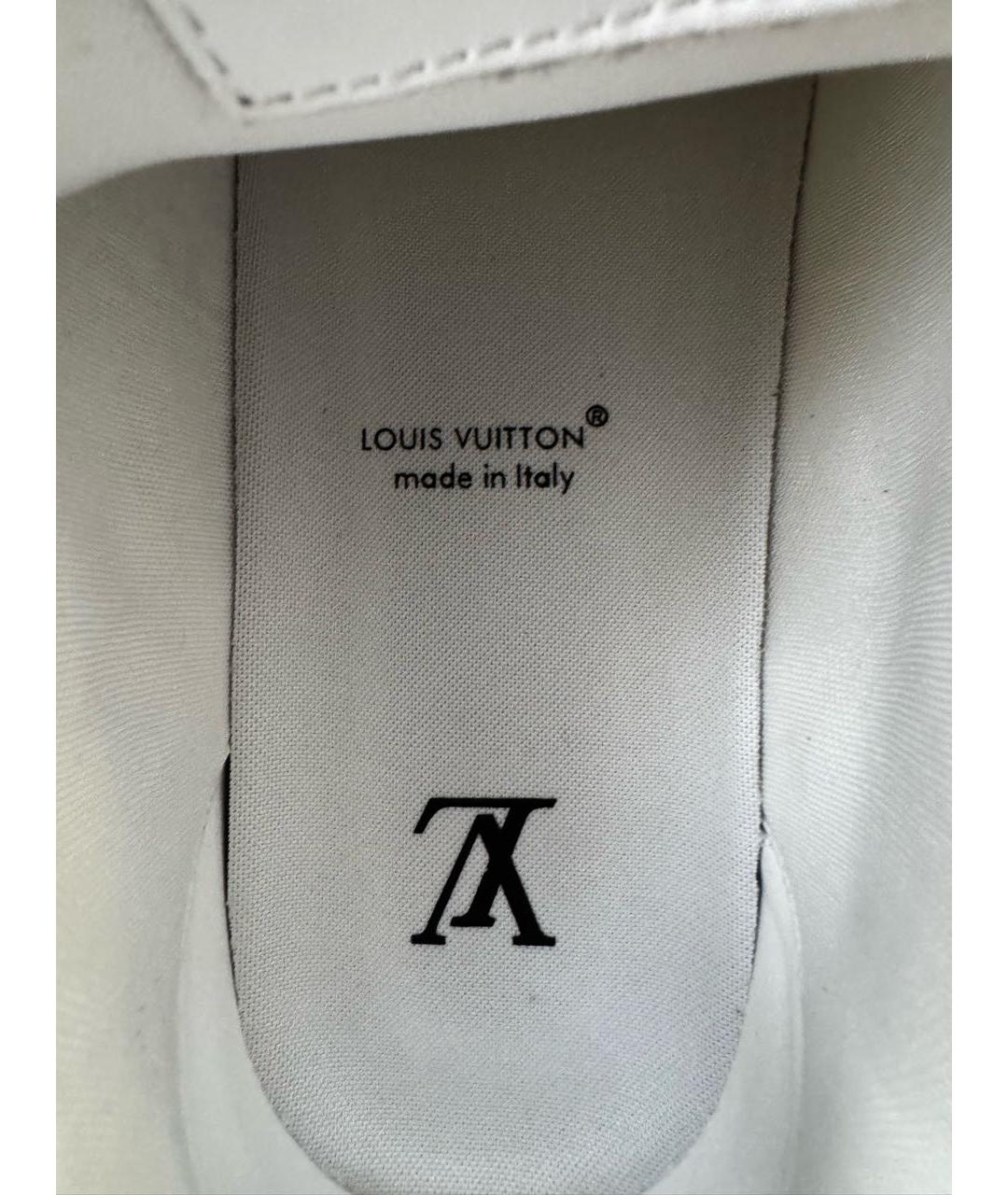 LOUIS VUITTON Черные кожаные кроссовки, фото 4