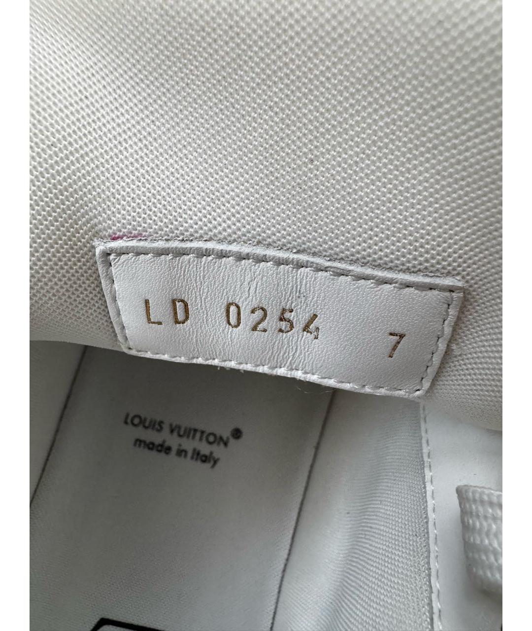 LOUIS VUITTON Черные кожаные кроссовки, фото 3