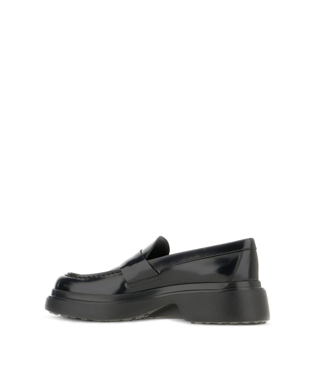 TOD'S Черные кожаные лоферы, фото 2