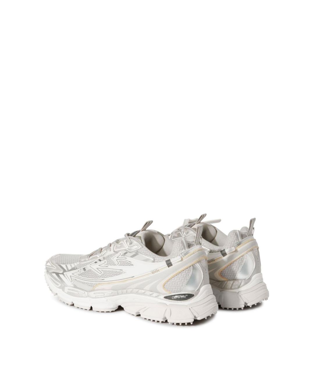 OFF-WHITE Серебряные синтетические низкие кроссовки / кеды, фото 6