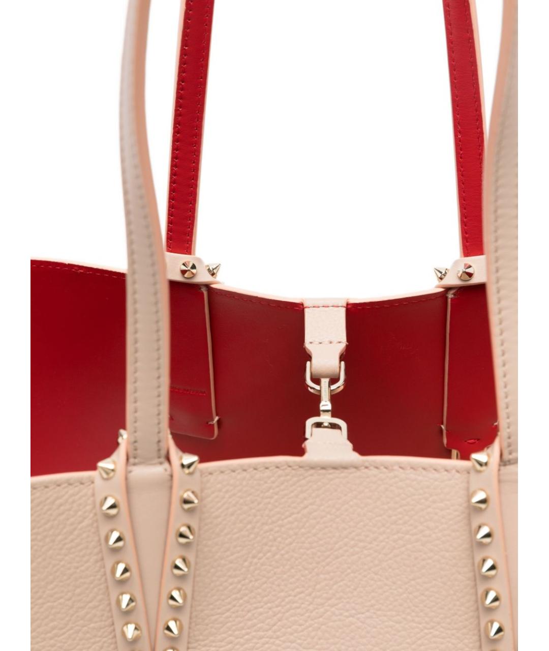 CHRISTIAN LOUBOUTIN Бежевая сумка тоут, фото 3