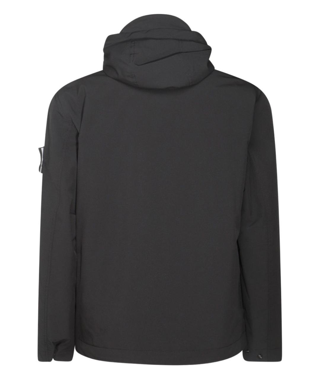 STONE ISLAND Черная полиэстеровая куртка, фото 2