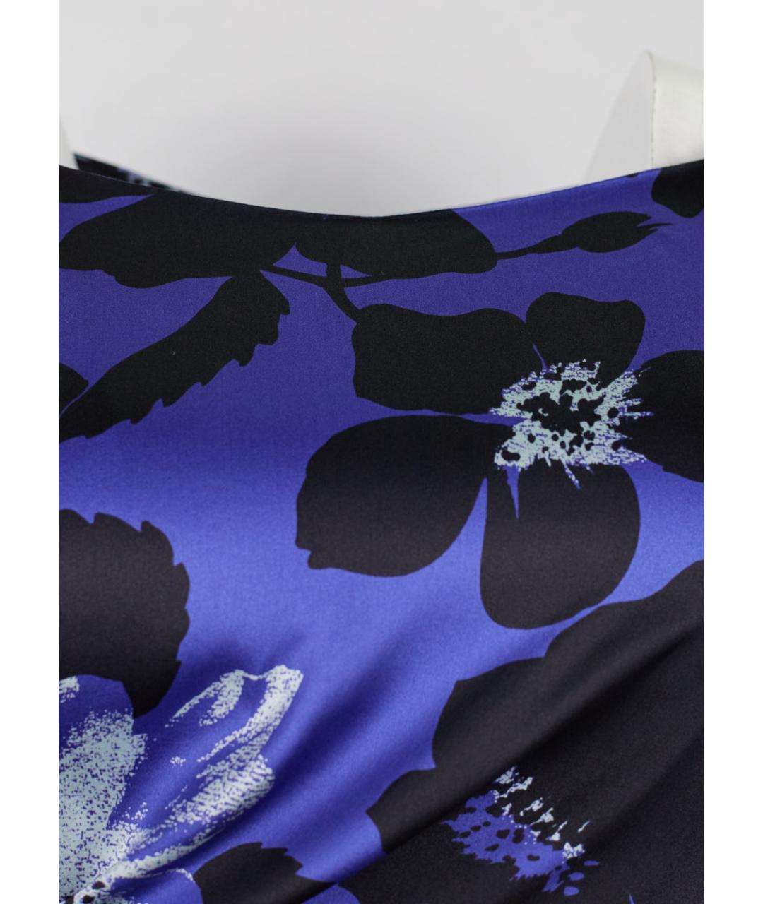 ETRO Фиолетовое шелковое повседневное платье, фото 3