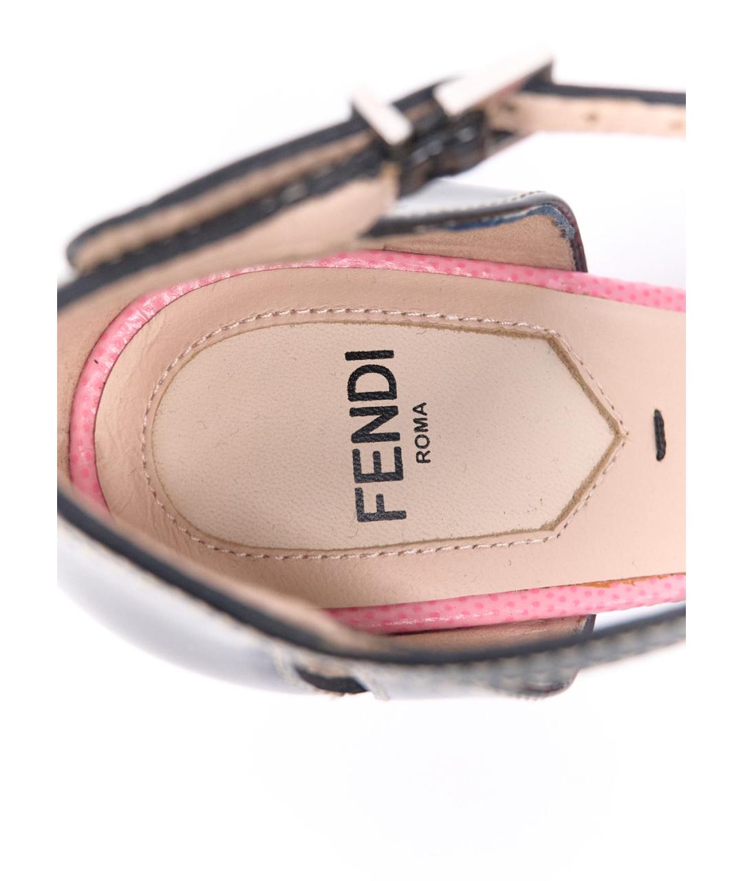 FENDI Мульти туфли из лакированной кожи, фото 5