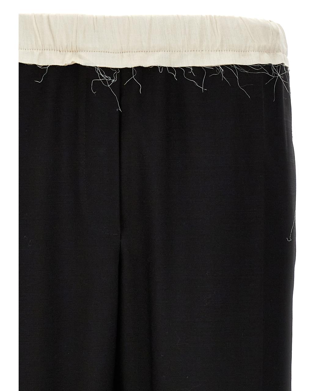 WALES BONNER Белые шерстяные повседневные брюки, фото 3