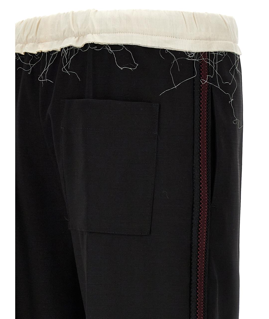 WALES BONNER Белые шерстяные повседневные брюки, фото 4