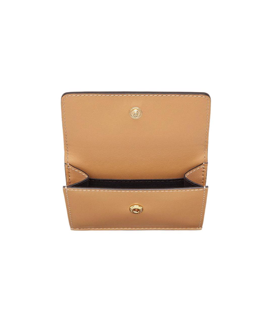 FENDI Коричневый кожаный кошелек, фото 3