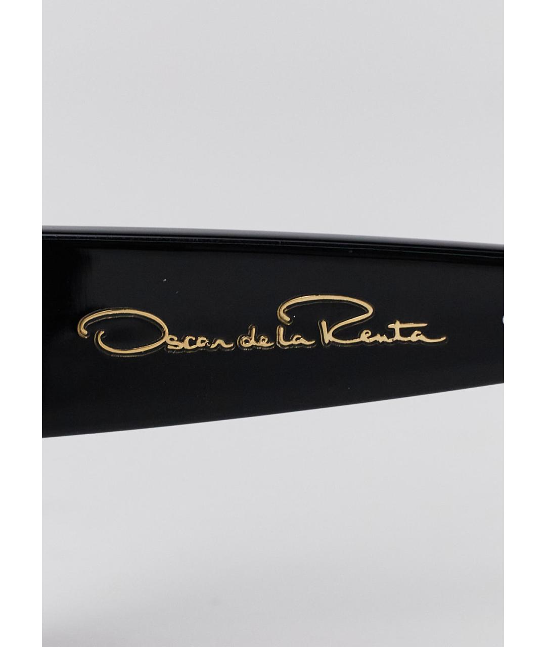 OSCAR DE LA RENTA Черные пластиковые солнцезащитные очки, фото 4