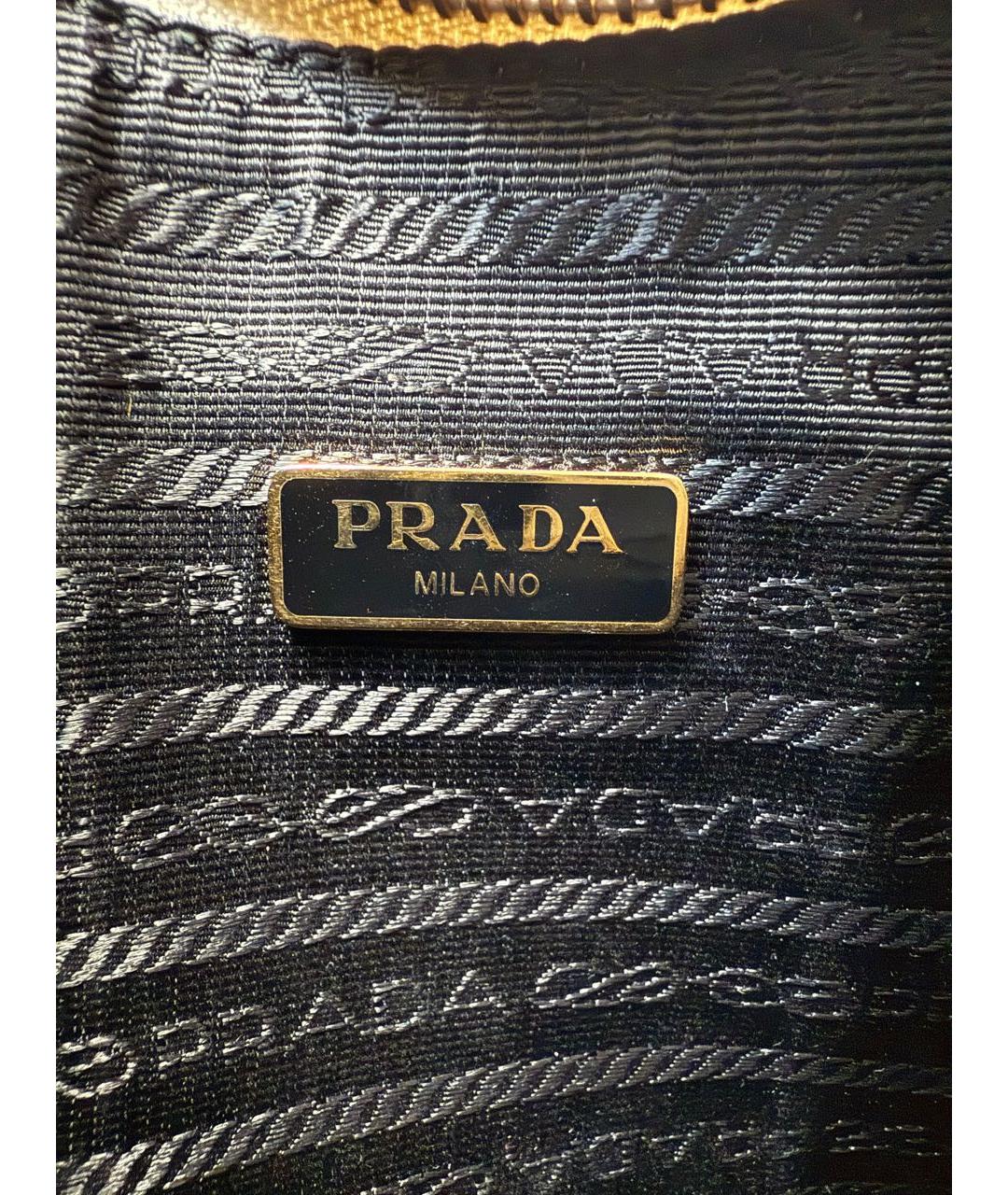 PRADA Белая кожаная сумка через плечо, фото 6