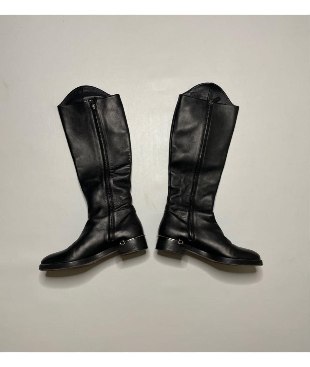 GUCCI Черные кожаные сапоги, фото 7