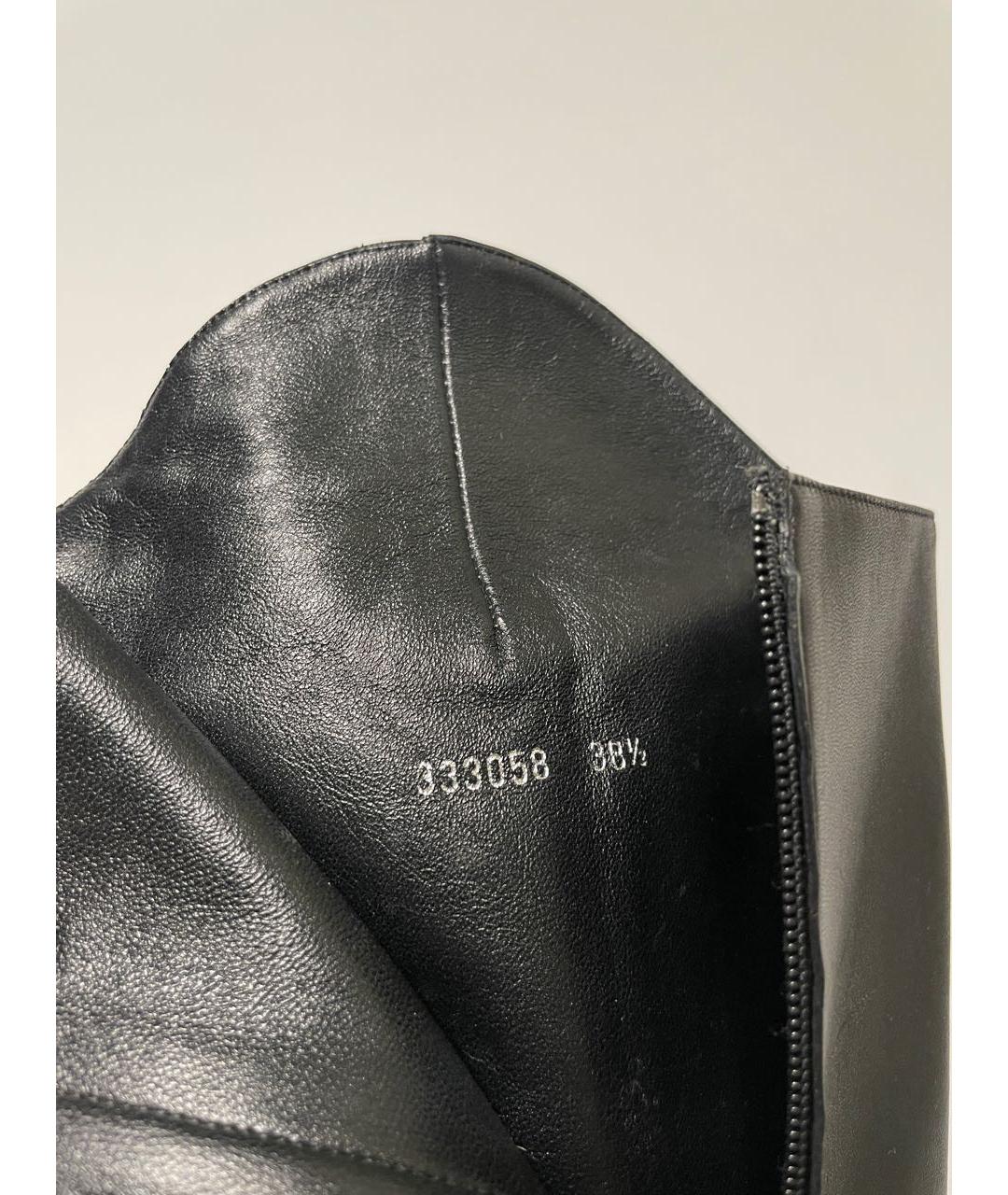 GUCCI Черные кожаные сапоги, фото 2