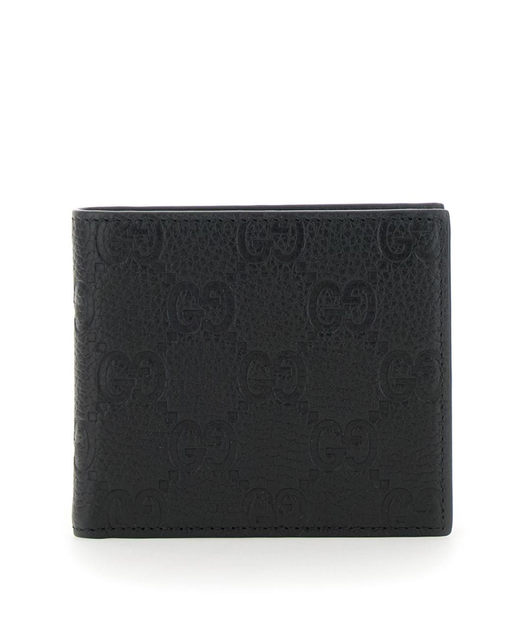 GUCCI Черный кожаный кошелек, фото 1