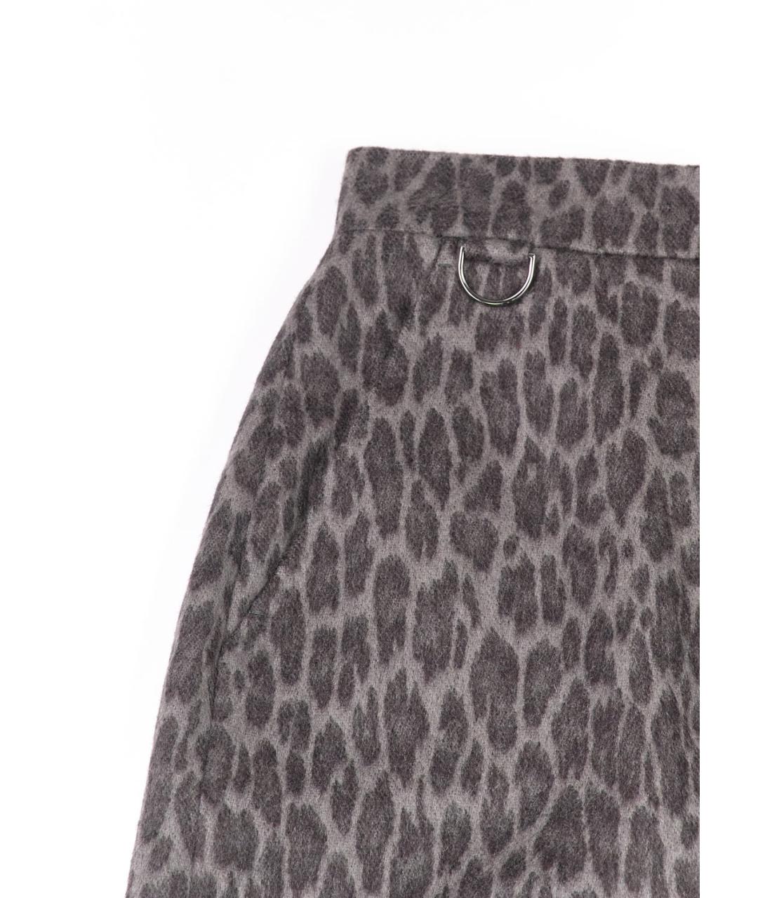 MAX MARA Серая шерстяная юбка миди, фото 2