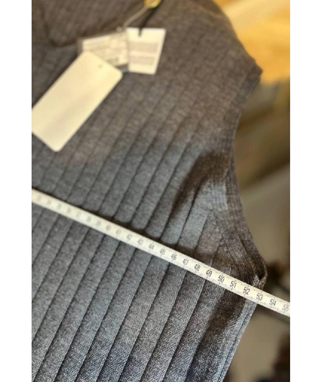 CORNELIANI Серая шерстяная жилетка, фото 7