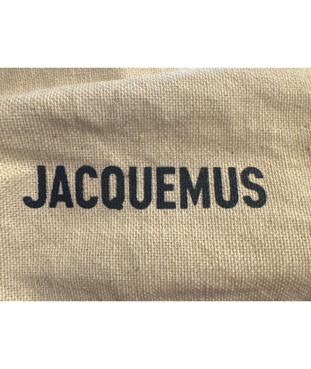 JACQUEMUS Фиолетовая кожаная сумка с короткими ручками, фото 7