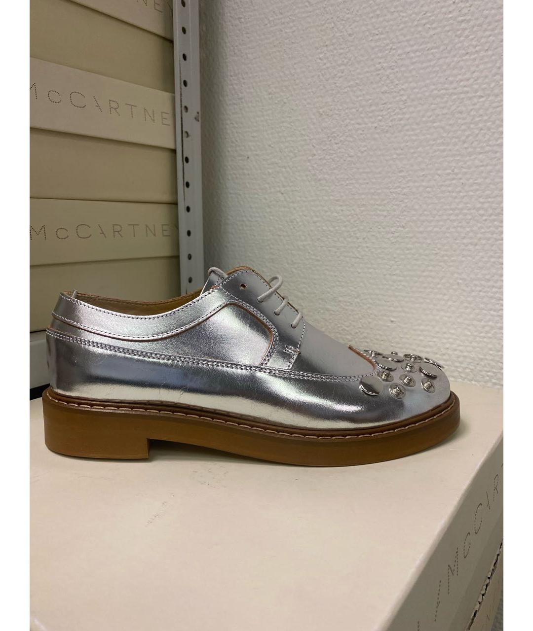 MM6 MAISON MARGIELA Серебряные лоферы из лакированной кожи, фото 5