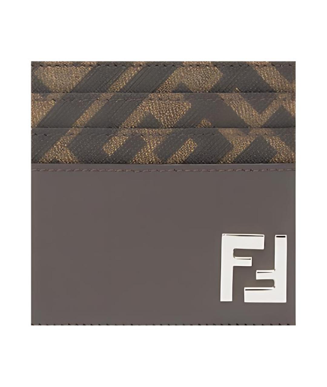 FENDI Коричневый кардхолдер, фото 4