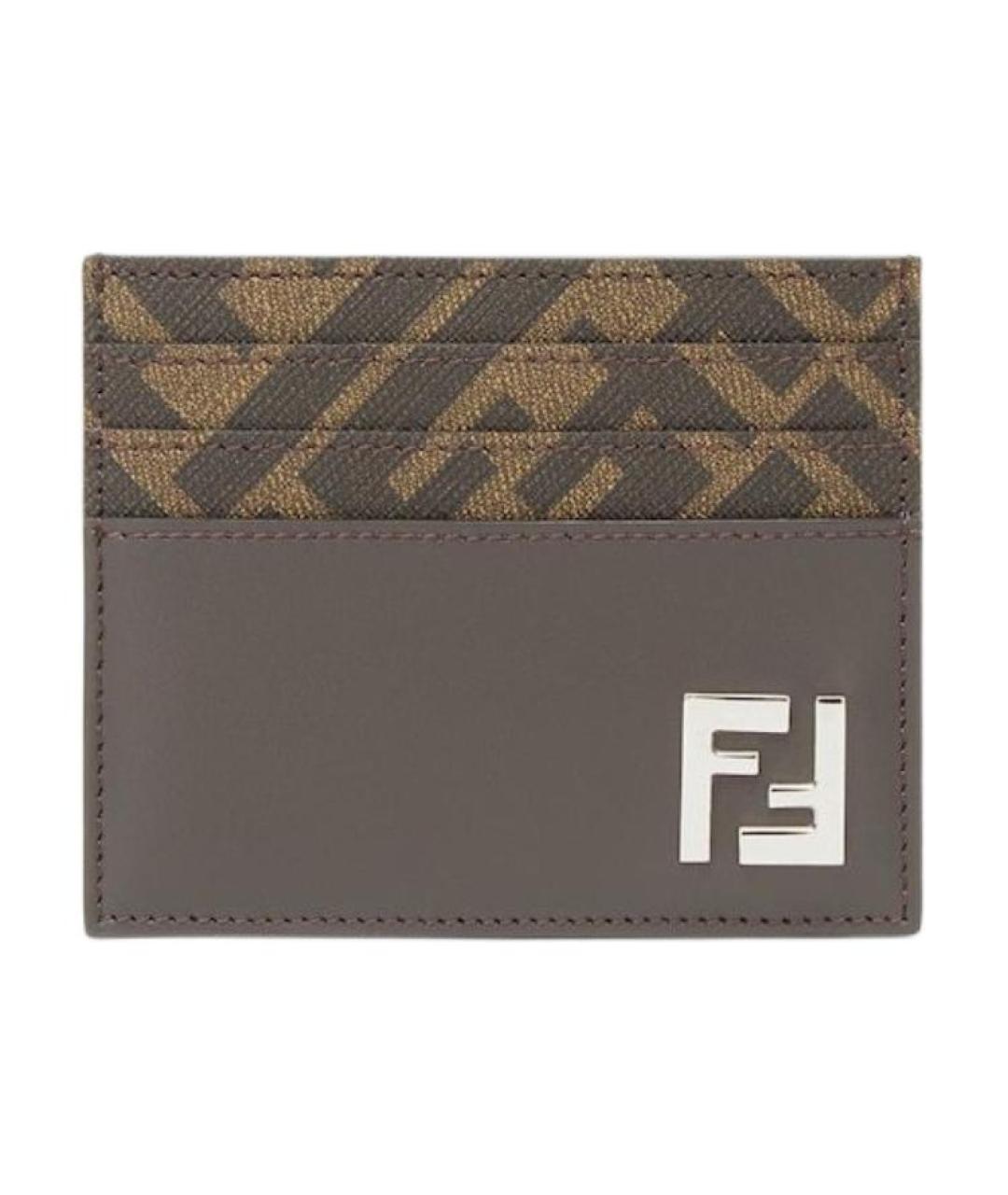 FENDI Коричневый кардхолдер, фото 1