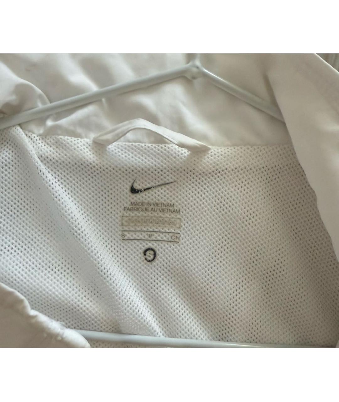 NIKE Белая полиэстеровая куртка, фото 7