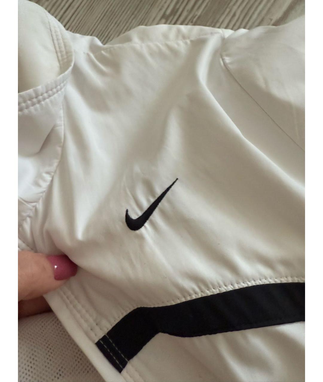 NIKE Белая полиэстеровая куртка, фото 8