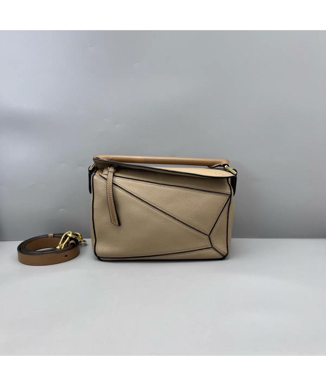 LOEWE Коричневая кожаная сумка через плечо, фото 9