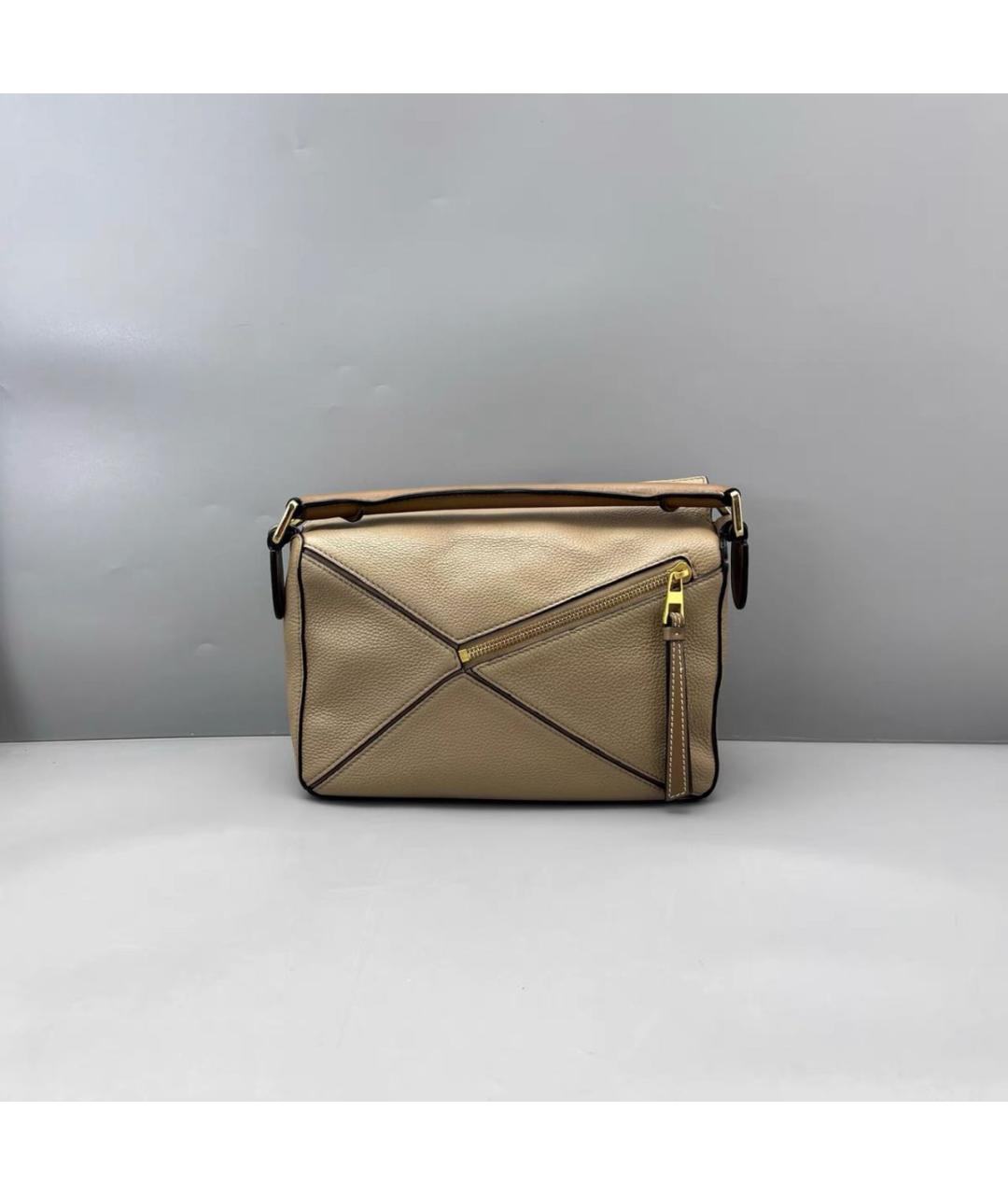 LOEWE Коричневая кожаная сумка через плечо, фото 2