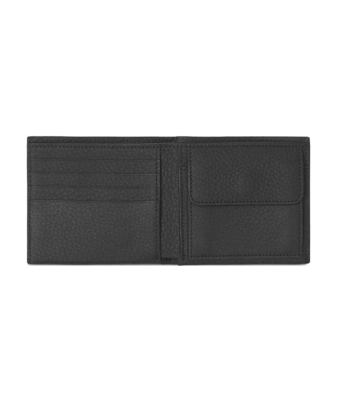 BURBERRY Черный кожаный кошелек, фото 3