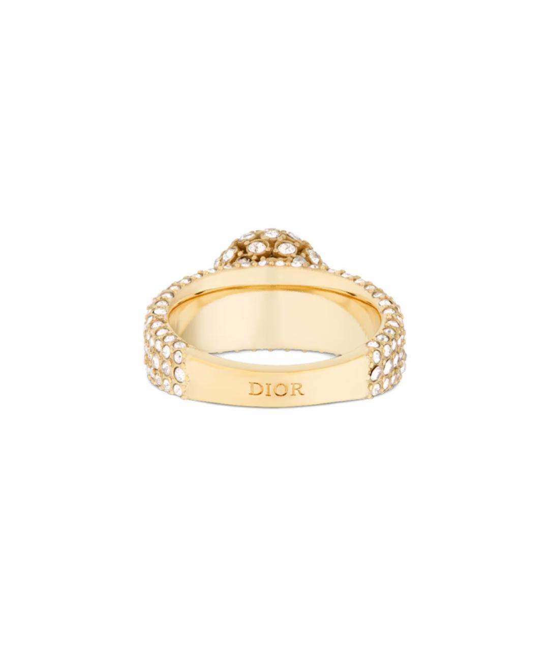 CHRISTIAN DIOR Золотое металлическое кольцо, фото 4