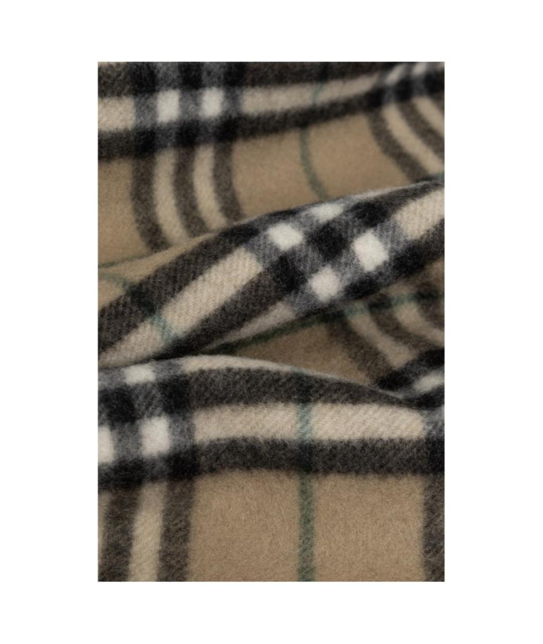 BURBERRY Бежевый кашемировый шарф, фото 4