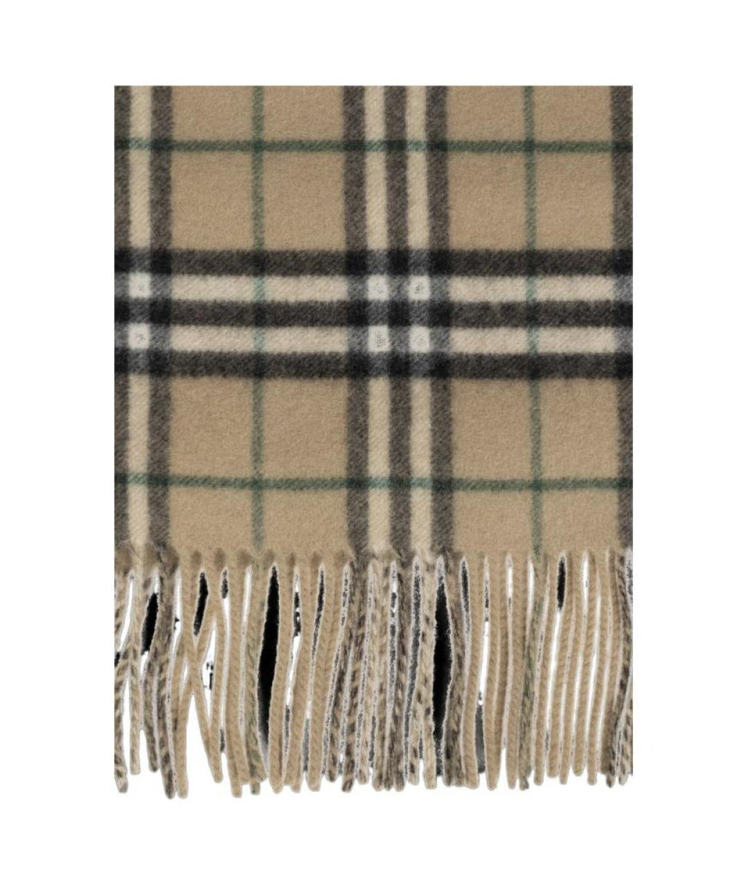 BURBERRY Бежевый кашемировый шарф, фото 2