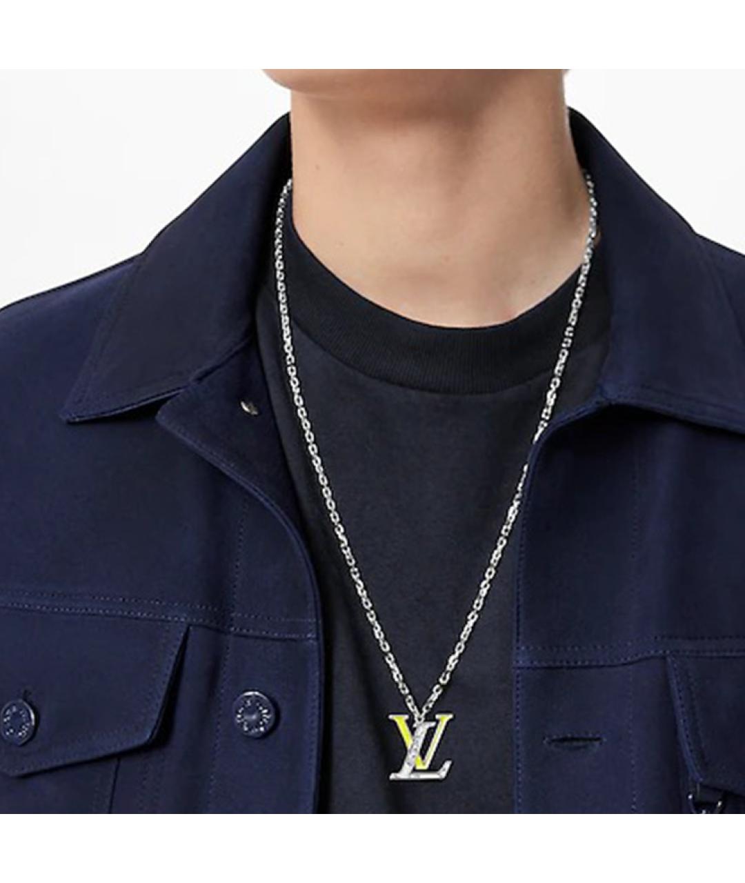 LOUIS VUITTON Серебряная металлическая цепочка/подвеска, фото 3