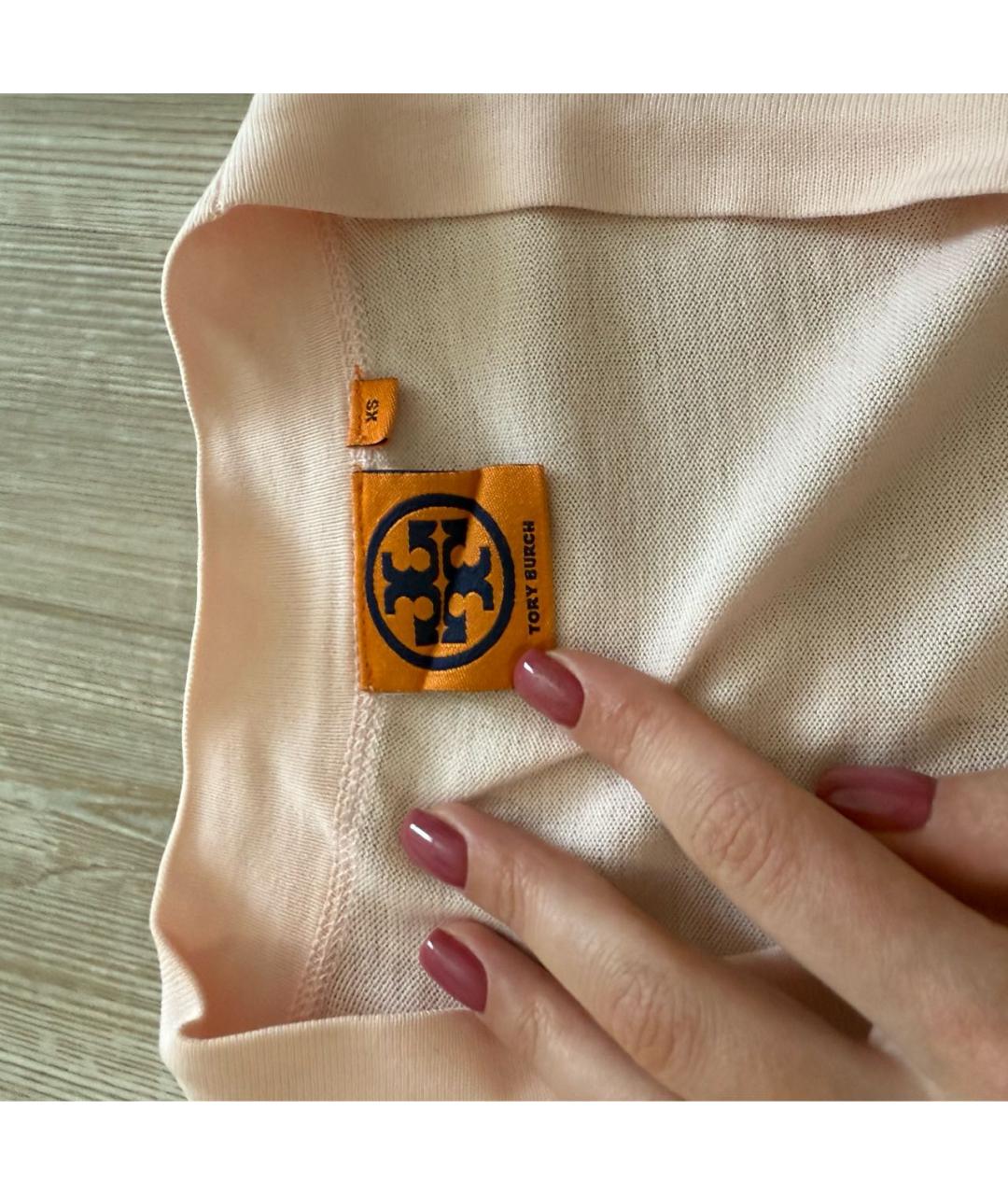 TORY BURCH Розовый хлопковый кардиган, фото 3