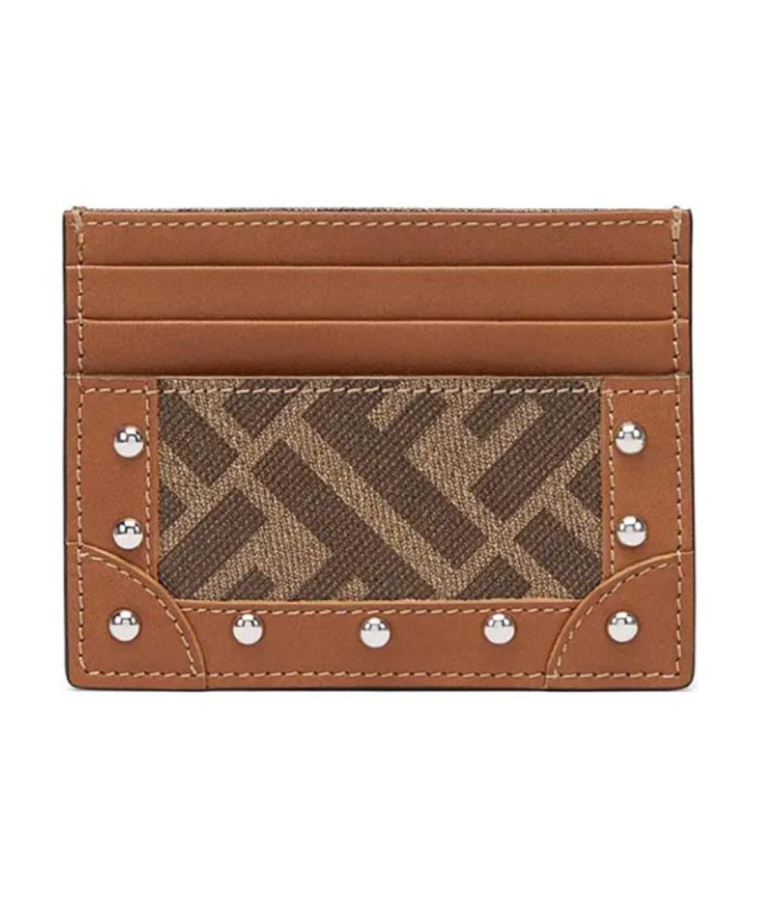 FENDI Коричневый кардхолдер, фото 1