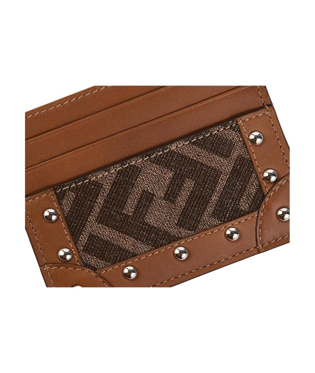 FENDI Коричневый кардхолдер, фото 5