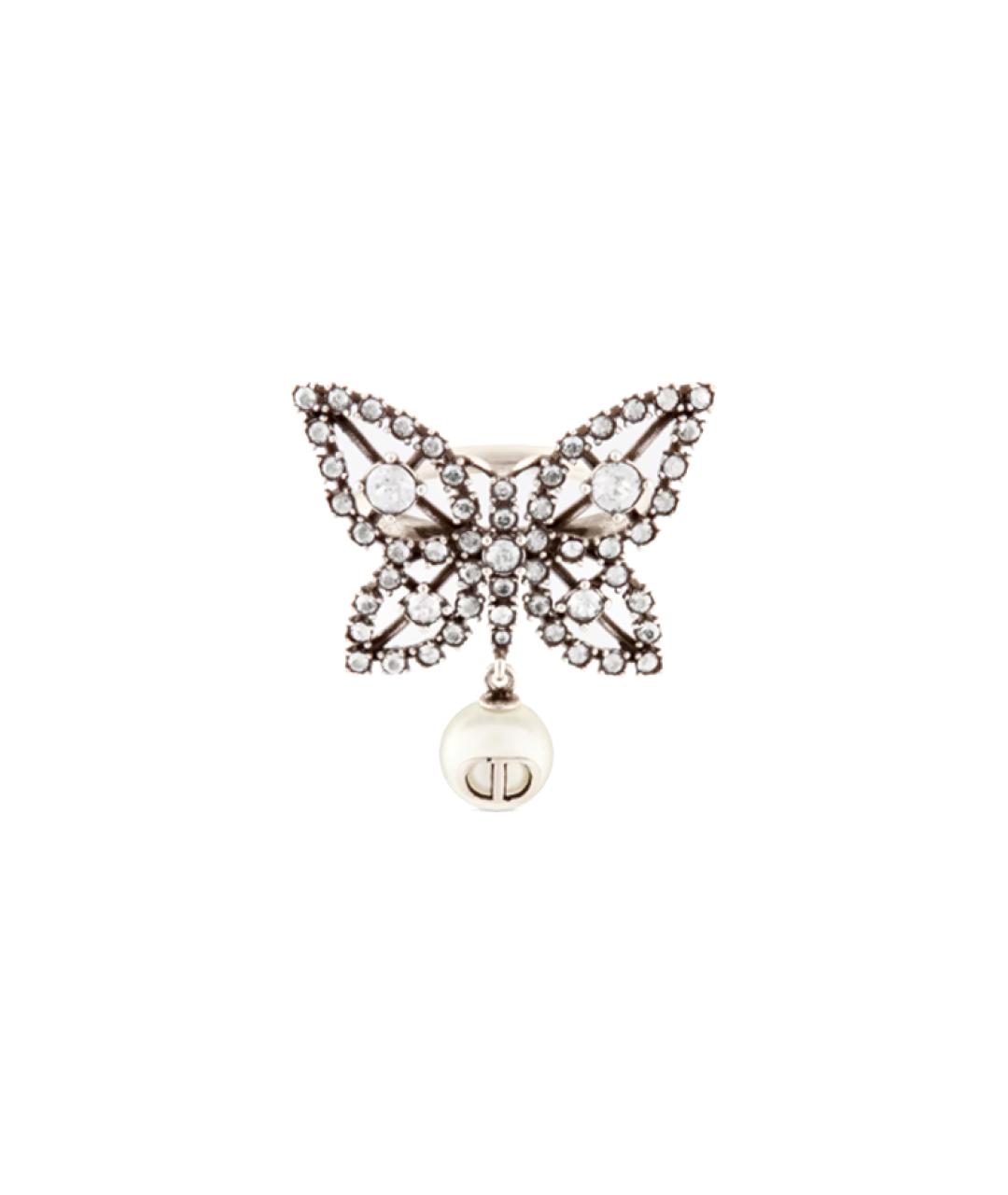 CHRISTIAN DIOR Серебряное металлическое кольцо, фото 2