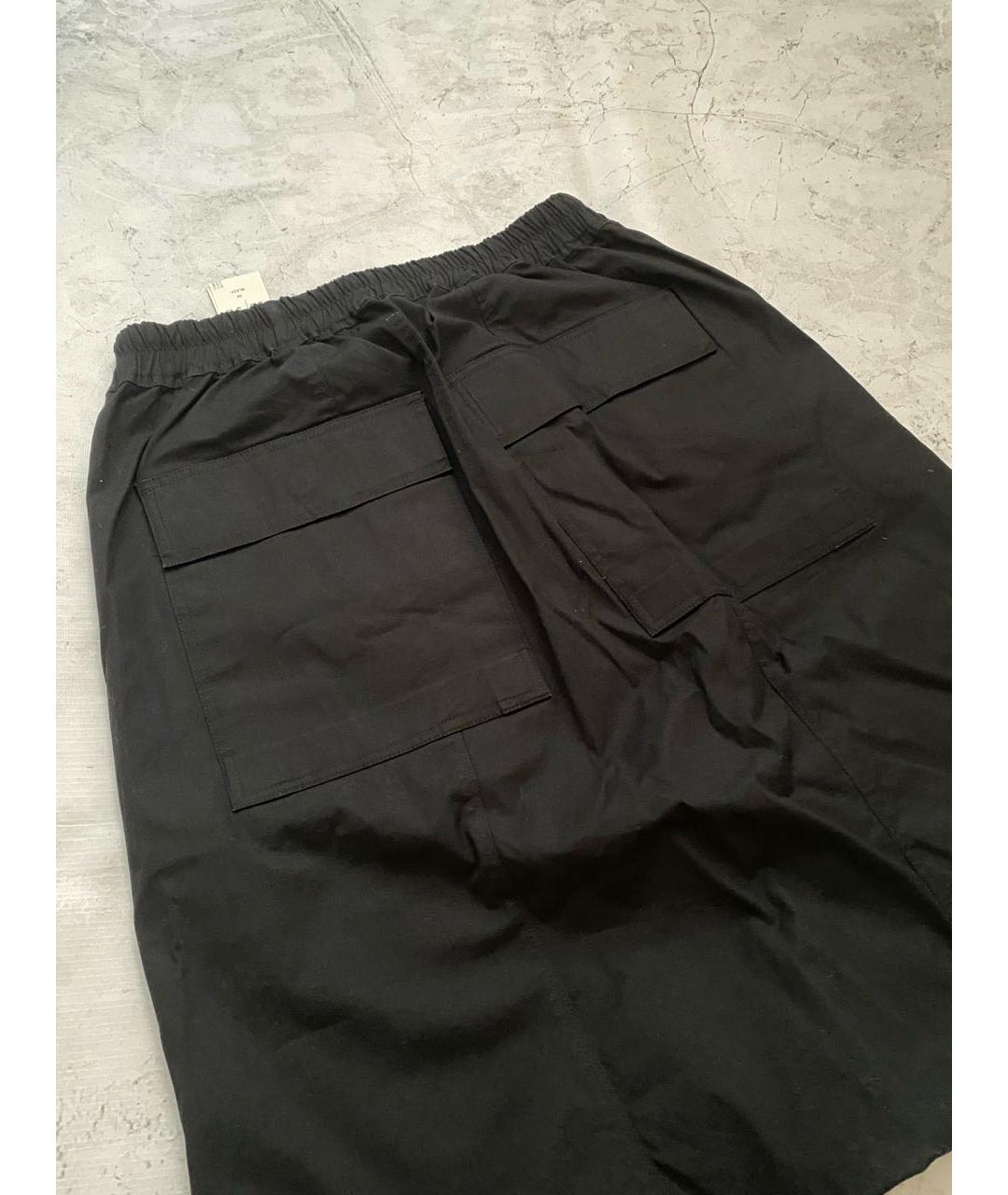 RICK OWENS Черные хлопковые шорты, фото 4
