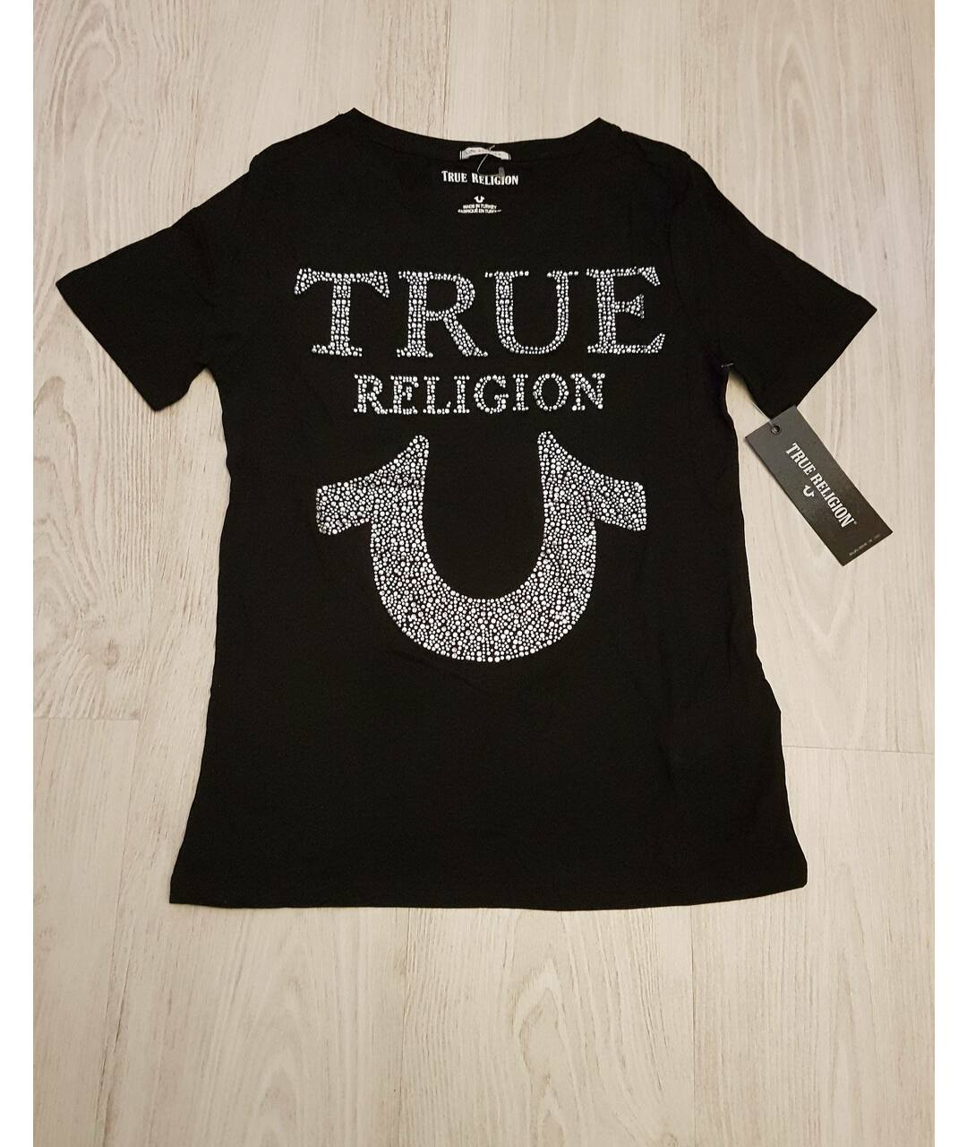TRUE RELIGION Черная хлопковая футболка, фото 2