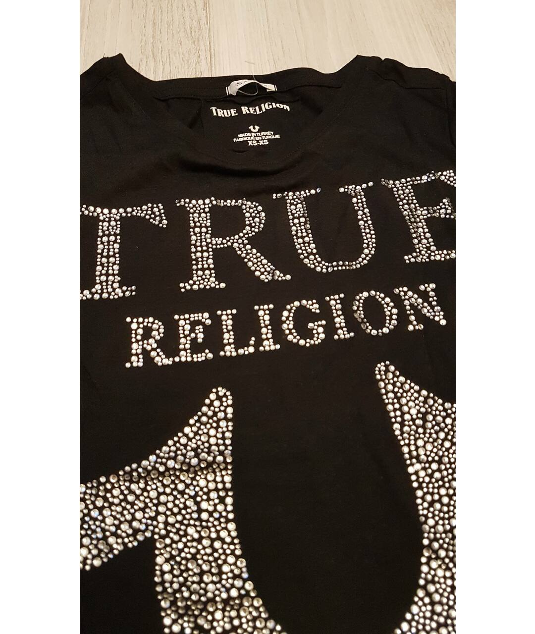 TRUE RELIGION Черная хлопковая футболка, фото 3