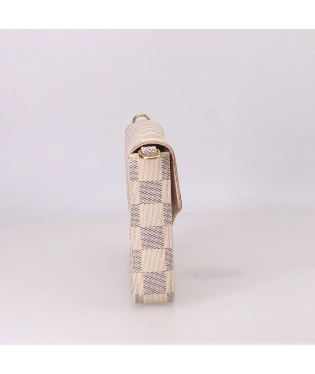 LOUIS VUITTON Белая сумка с короткими ручками из искусственной кожи, фото 4