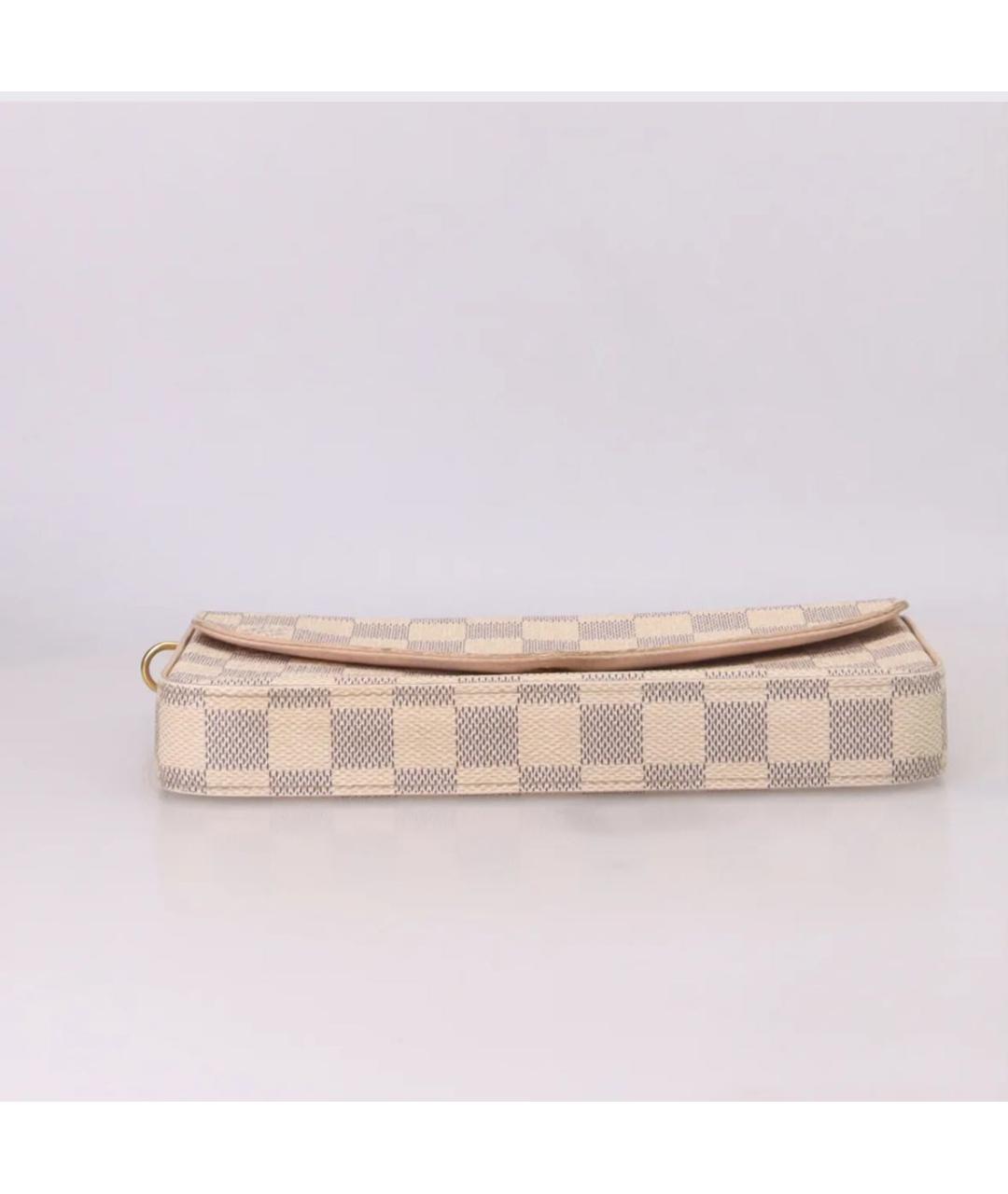 LOUIS VUITTON Белая сумка с короткими ручками из искусственной кожи, фото 3