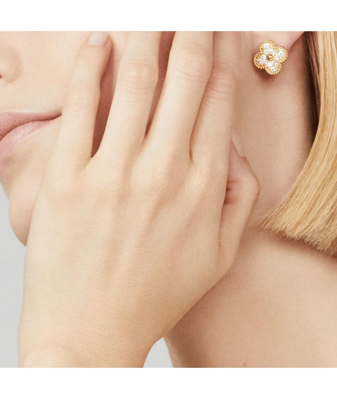 VAN CLEEF & ARPELS Золотые серьги из желтого золота, фото 2