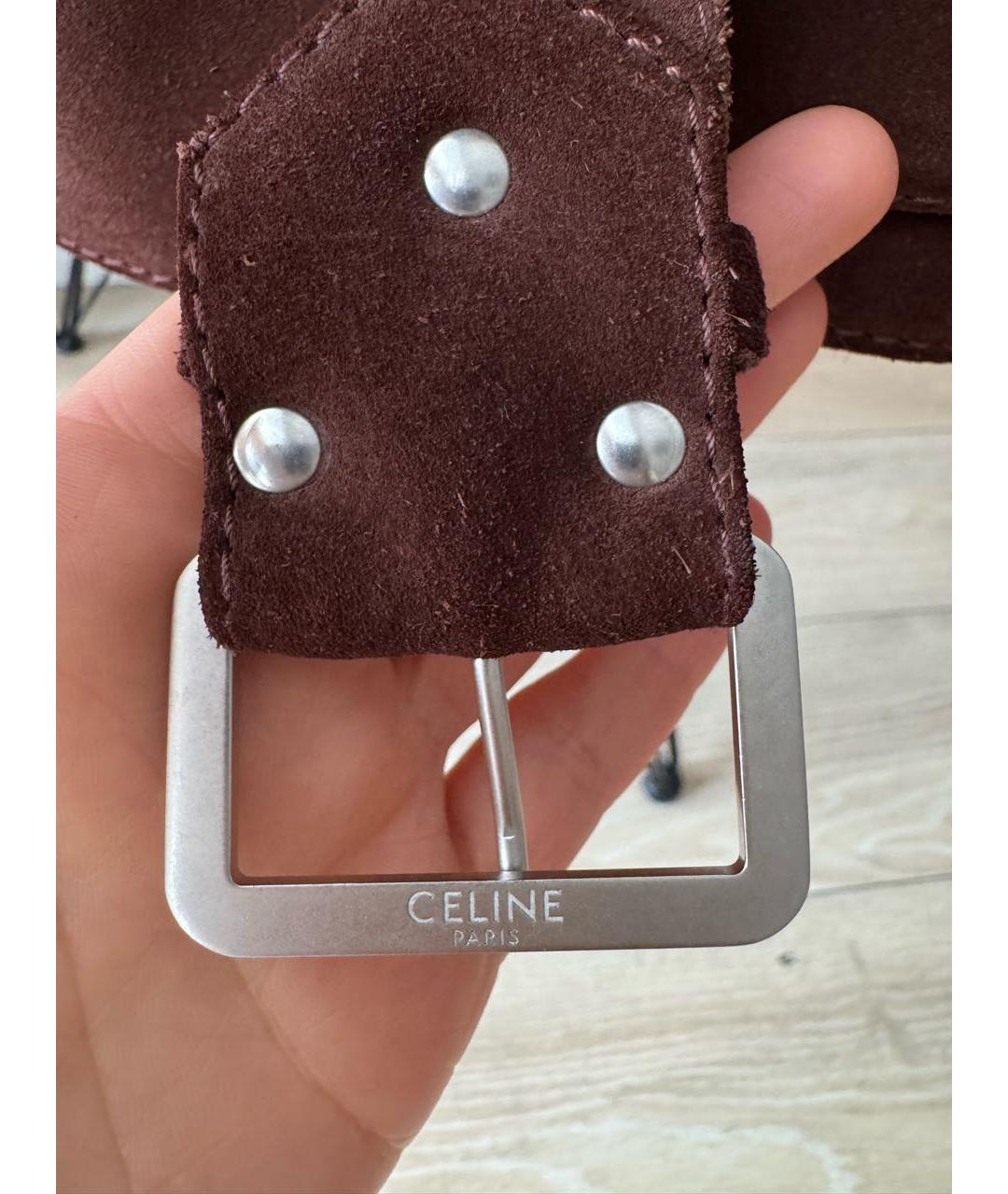 CELINE Бордовая замшевая куртка, фото 5