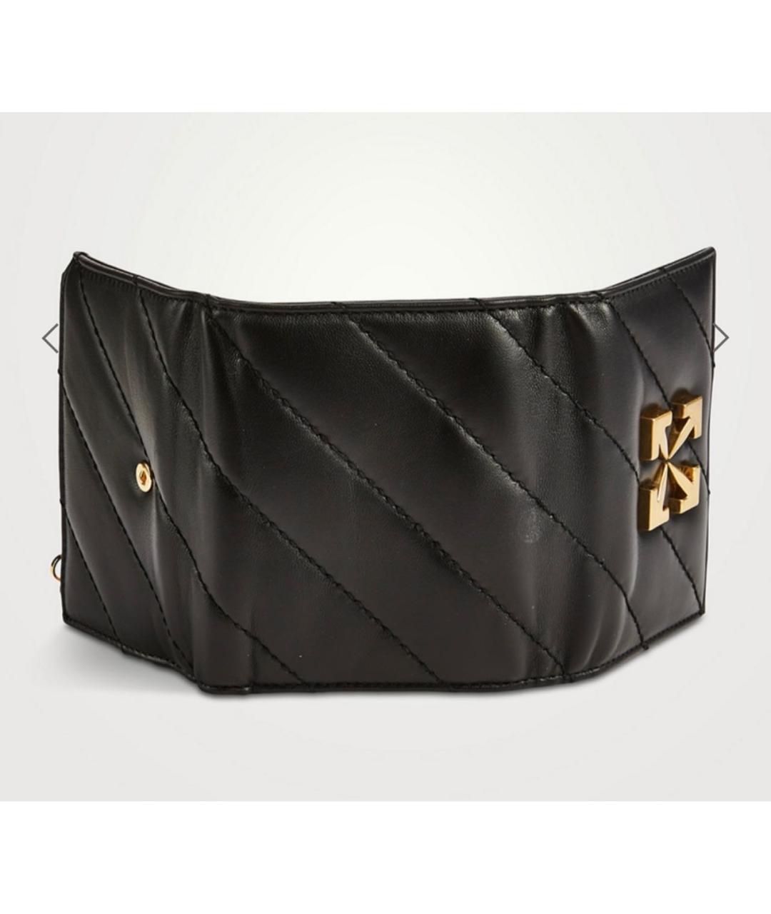 OFF-WHITE Черный кожаный кошелек, фото 6