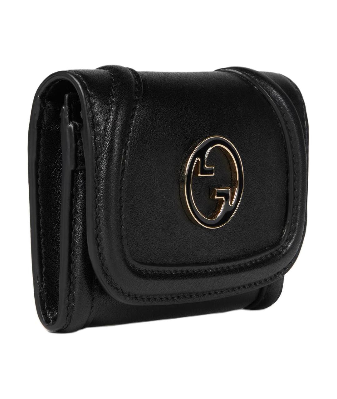 GUCCI Черный кожаный кардхолдер, фото 2