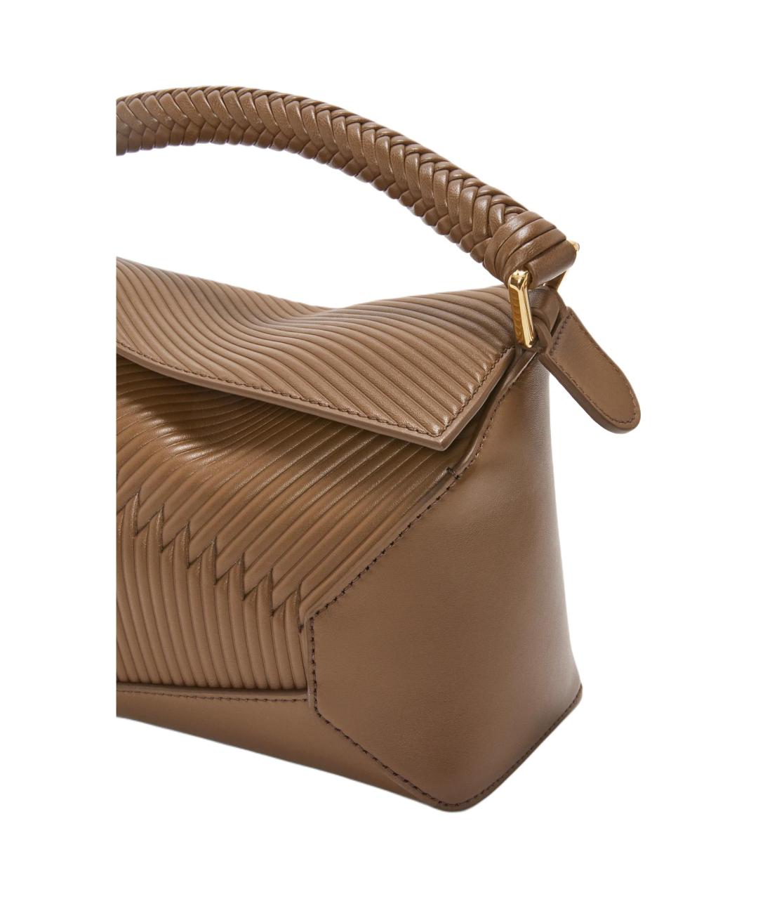 LOEWE Коричневая кожаная сумка через плечо, фото 8