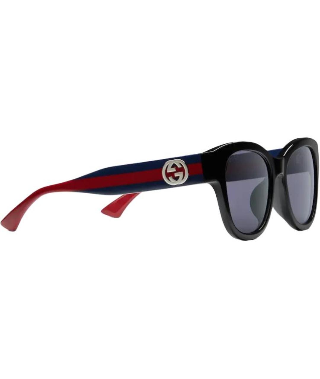 GUCCI Черные пластиковые солнцезащитные очки, фото 3